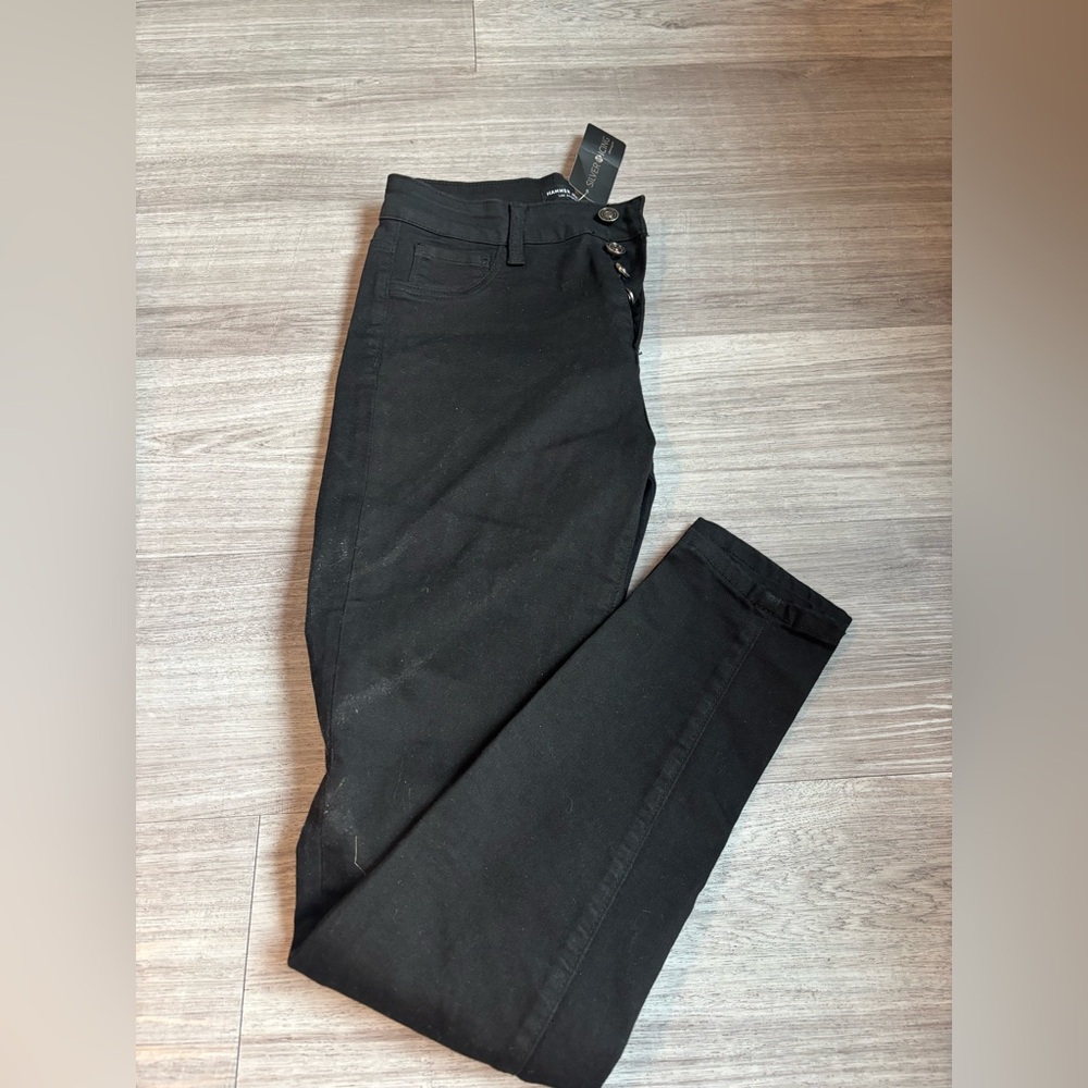 Black High-Rise Skinny Jeans